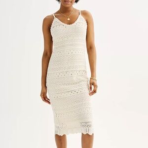 Crocheted Sleeveless Maxi Dress